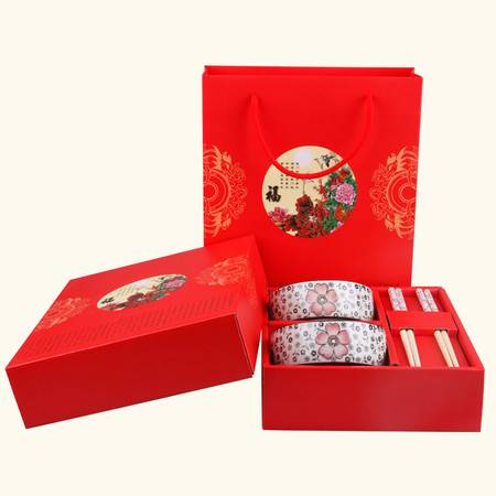 福壽祿喜碗筷套裝 精致餐具，承載美好祝愿